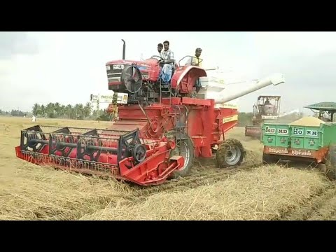 Mahindra arjun novo 605 i ultimate+ mounted combine harveste...