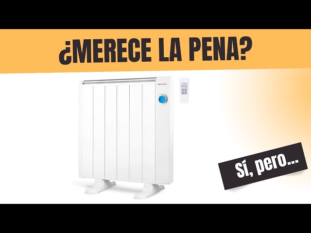 Vídeo relacionado con Orbegozo RRE 1010, Emisor térmico bajo consumo, 1000 W, 6 elementos reales, aluminio, mando a distancia, funcionamiento programable, botón de desconexión total, pared o pie, color blanco