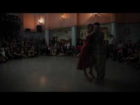 Virginia Pandolfi  and  Jonatan Augero  are  dancing  at  Mujercitas Tango Fest  in  2016