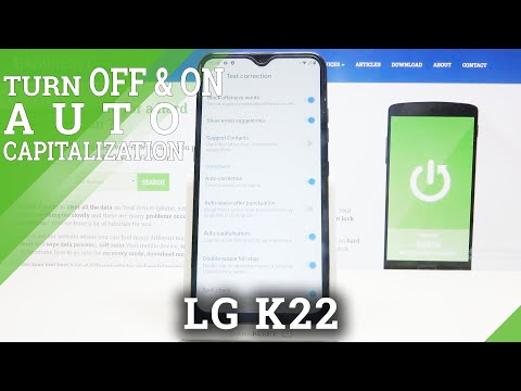 How to Turn On Auto Capitalization in LG K22 – Manage Capitalization