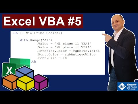 Excel VBA #5 With Statement quando più proprietà fanno riferimento allo stesso oggetto, Macro Base