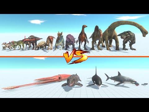 Aquatics vs Dinosaurs - Animal Revolt Battle Simulator