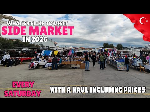 Side Saturday Market Walking Tour Antalya Turkey  | Shopping, Prices & Side Star Elegance Review