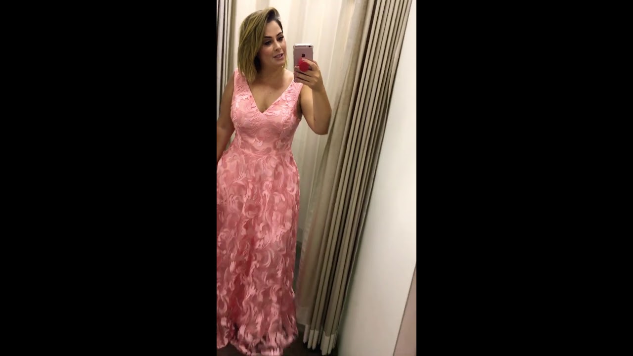 Watch Now Vestido Longo de festa Renda plus size Vestido Longo de festa Renda plus size