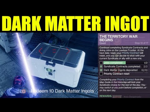 Destiny 2 - dark matter ingots deposited | the territory war begins quest guide