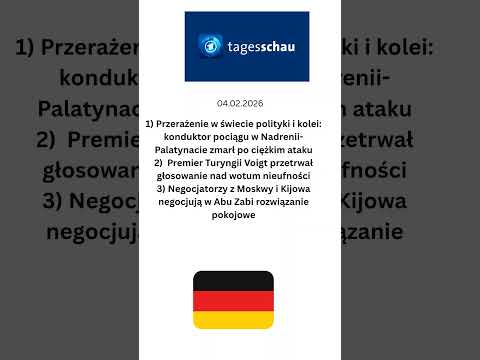 Niemiecki dziennik telewizyjny @tagesschau 4 lutego