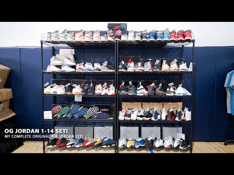 My Original Jordan 1-14 Complete Set! | First Time Displaying!