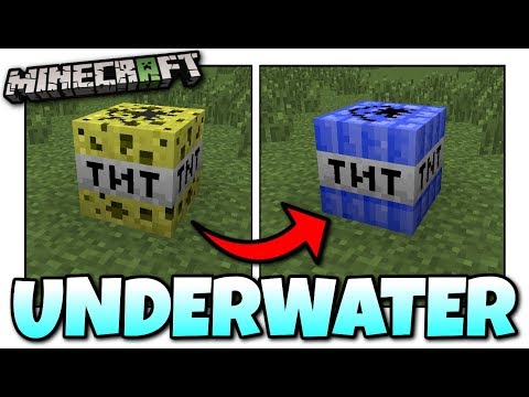 Minecraft - HOW TO MAKE UNDERWATER TNT [ Tutorial ][ Chemestry ]  MCPE / Xbox / Bedrock