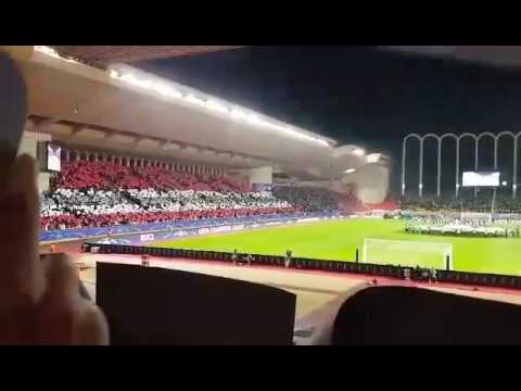 Monaco vs Manchester City "entrée des joueurs ambiance + tifo