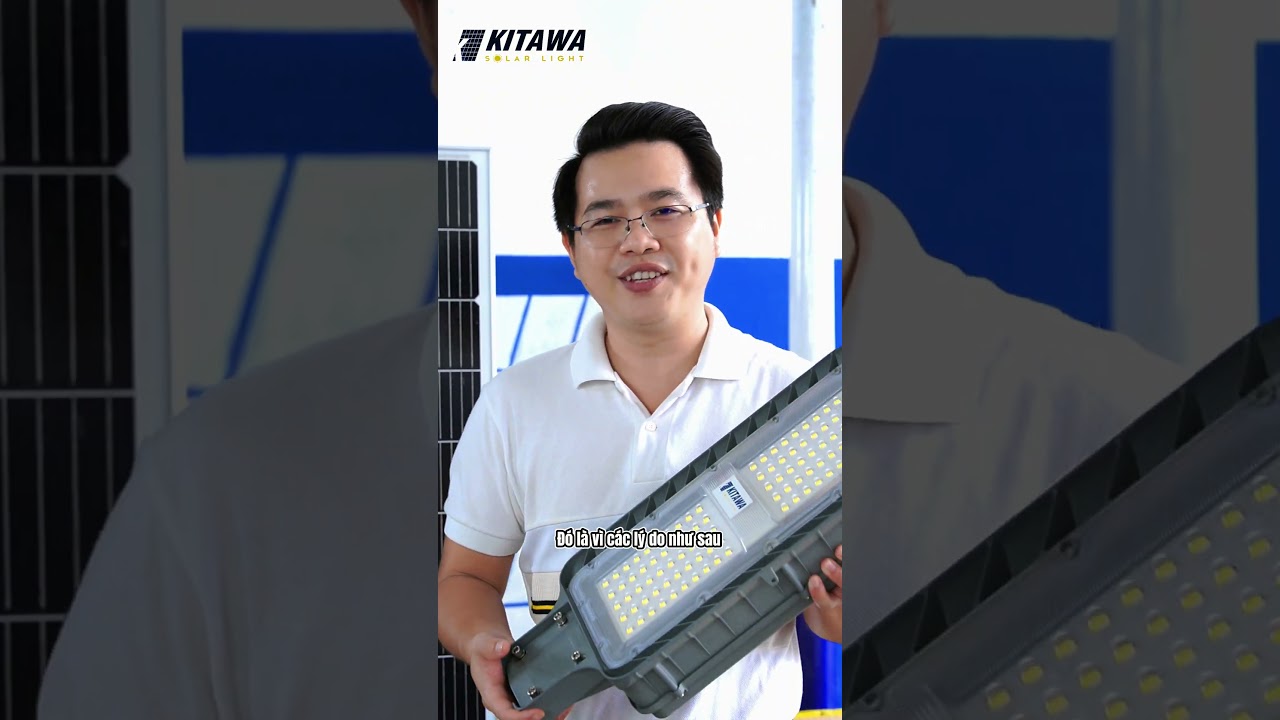 Đèn Bàn Chải Công Trình Năng Lượng Mặt Trời 60W KITAWA - BCCT12.60