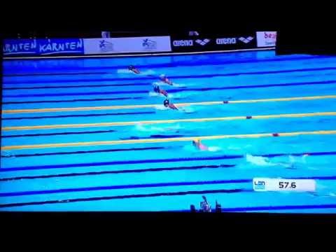 Berlin 2014 swimming final 100m breaststroke - women