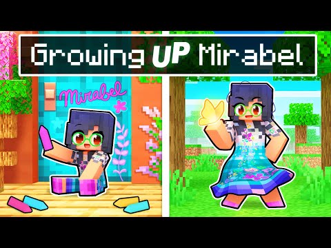 Growing Up MIRABEL From ENCANTO In Minecraft!