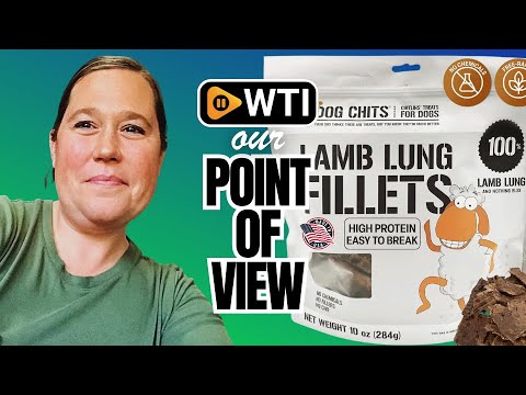 Dog Chits Lamb Lung Fillets Dog and Puppy Treats - Made in USA - Easy to Break - Slices - Random Shape - All Natural - Great for Training - High Protein - Low Fat - Large 10 oz. Bag Lamb Lung - WTI product video review