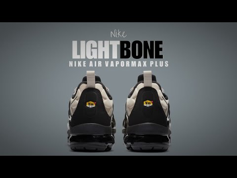 NIKE Air Vapormax Plus LIGHT BONE BLACK 2020 DETAILED LOOK