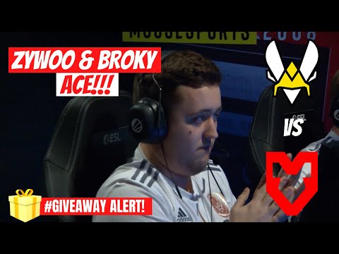 VITALITY ZYWOO ACE VS MOUZ! FAZE BROKY ACE WITH AWP! #GIVEAWAY1000SUBSCRIBERS
