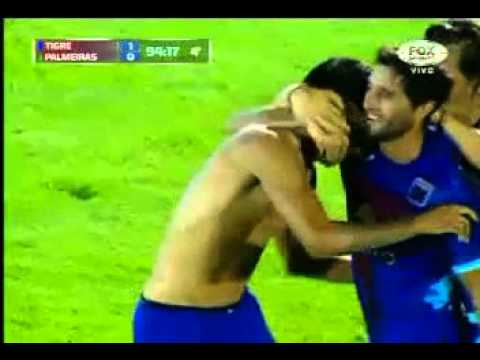Gol de Gabriel Peñalba (T) - Tigre 1 - Palmeiras 0