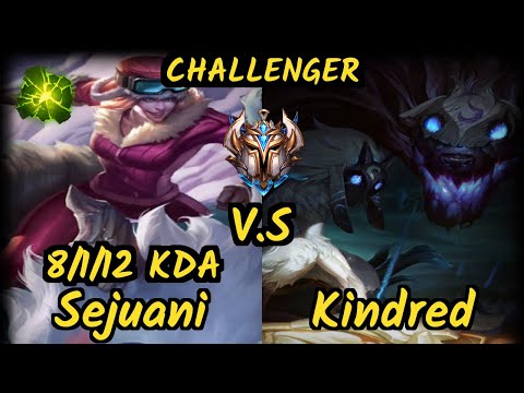 SAND Crush (SEJUANI) vs KINDRED - 8/1/12 KDA JUNGLE CHALLENGER GAMEPLAY - KR