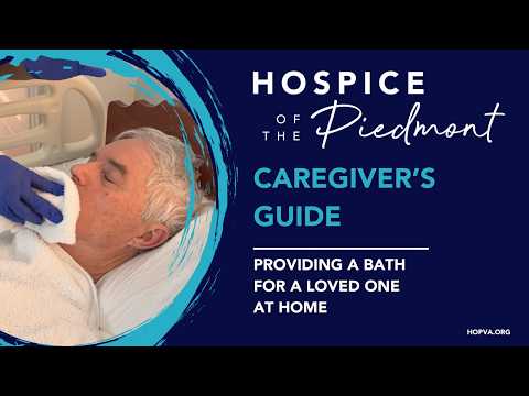 Providing a Bath for a Loved One at Home