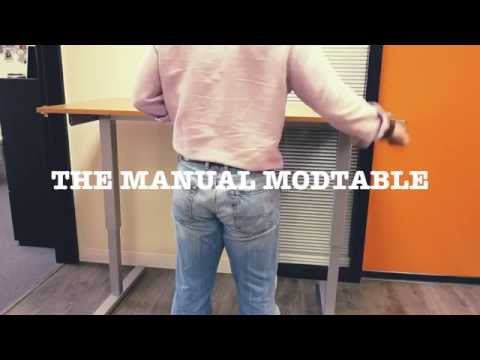 MultiTable Hand Crank Standing Desk Easy Movement HD