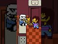 When Papyrus Isn't Home (Sprite Reanimated) #undertaleanimation #sans #frisk #spritesanimation