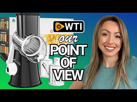 Cambom Rotary Cheese Grater Hand Crank Cheese Shredder - WTI product video review