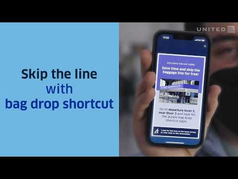 United — Drop your bags without waiting in line