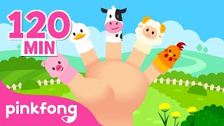 Farm Animals Finger Family and more! | Nursery Rhymes Compilation | Animal Songs | Pinkfong Songs