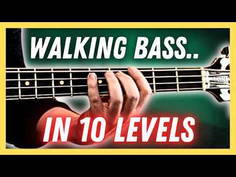 Simple To Complex Walking Bass Lines: Which One Is Best? | 10 Levels Of Walking Bass [FREE PDF]