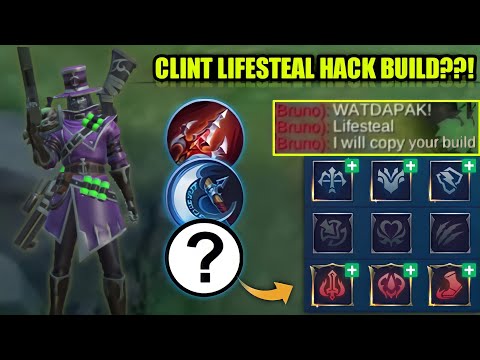 CLINT NEW WTF LIFESTEAL HACK BUILD 2021!! | BROKEN LIFESTEAL BUILD | GLOBAL CLINT GAMEPLAY | MLBB