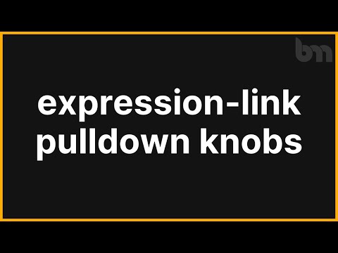 Ben, how do I expression-link Pulldown Knobs?