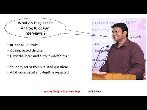 What do they ask in Analog design interviews