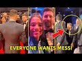 Lewandowski show respect to Messi at Laureus Awards 2023