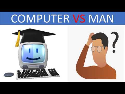 COMPUTER VS MAN || DIFFERENCE BETWEEN COMPUTER AND MAN ||  FEATURES OF COMPUTER || BASIC COMPUTER