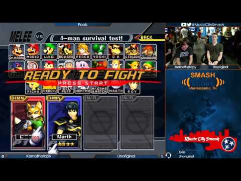 STS12.5 - Kemotherapy (Fox, Jigglypuff) vs Unoriginal (Marth) - Melee Pools