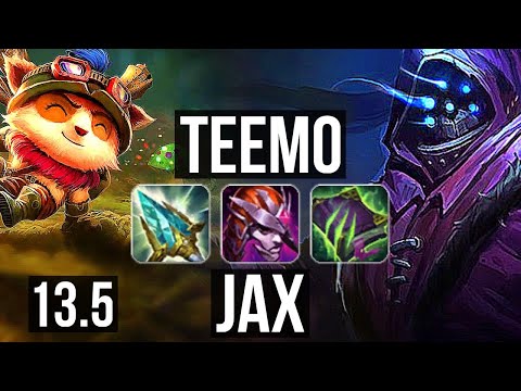 TEEMO vs JAX (TOP) | 2.4M mastery, 1300+ games | KR Master | 13.5