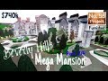 Roblox BLOXBURG Beverly Hills Mega Mansion Speedbuild Part 2 4