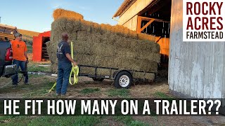 He Fit How Many Square Bales On That Trailer?? Fall 2020!