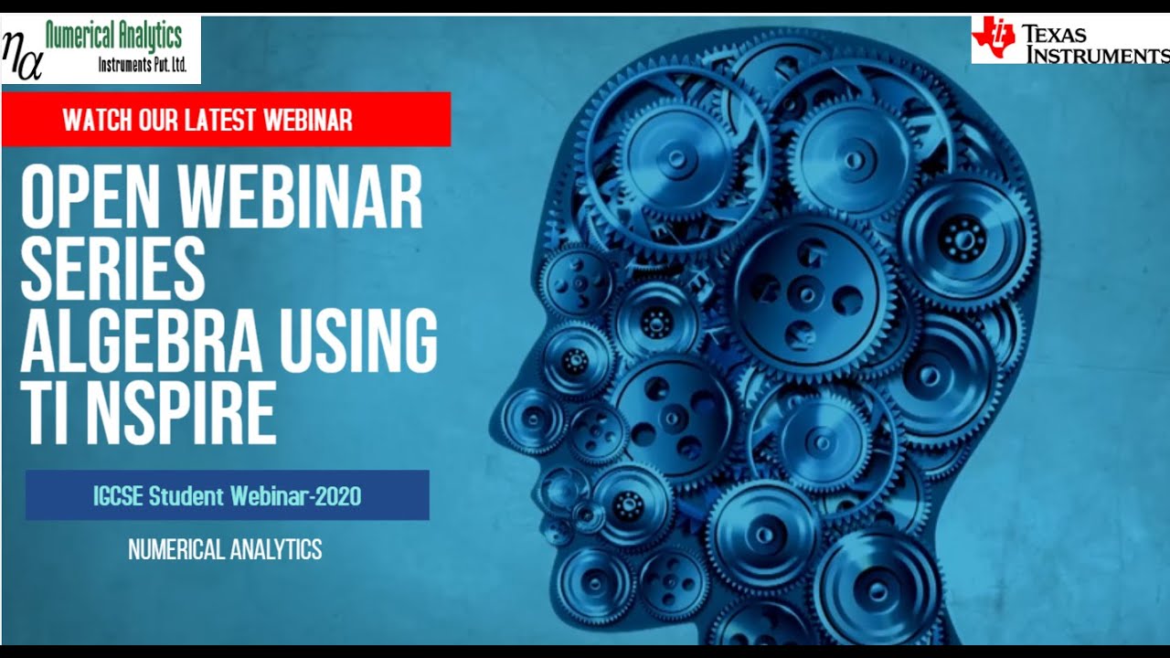 Numerical Analytics Webinar Algebra I using TI-Nspire