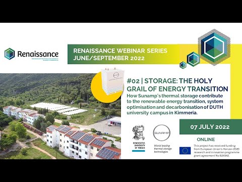 RENAISSANCE H2020 WEBINAR SERIES | #2 Storage the holy grail of energy transition