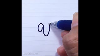How to Write Letter V v in Cursive Writing for Beginners | French Cursive Handwriting