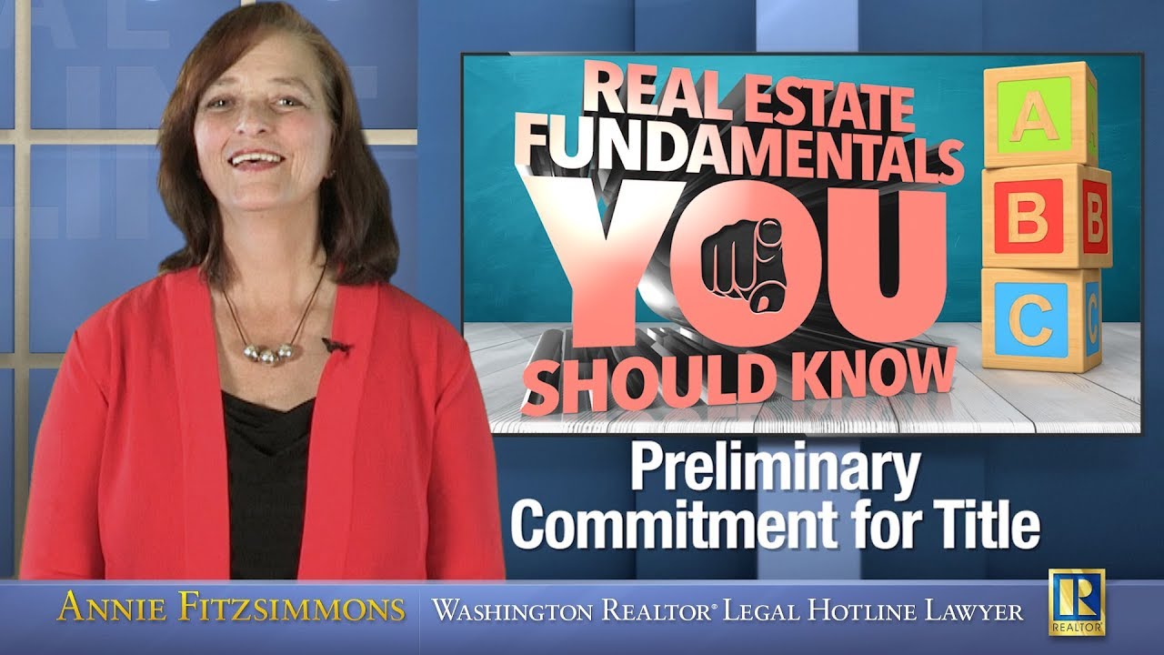 Preliminary Commitment for Title