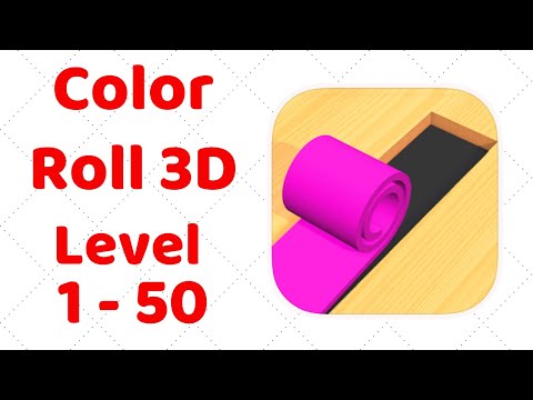 Color Roll 3D Gameplay Walkthrough Level 1-50 - YouTube