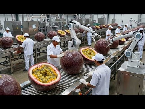 Inside A Factory: How To Make Premium Passion Fruit Juice From Passion Fruit