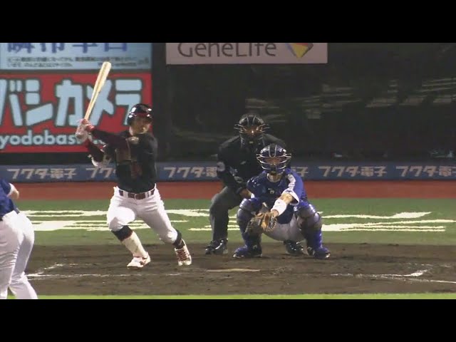 【8回裏】イーグルス・山崎がプロ初打席を本拠地で迎える!! 2018/6/12 E-D