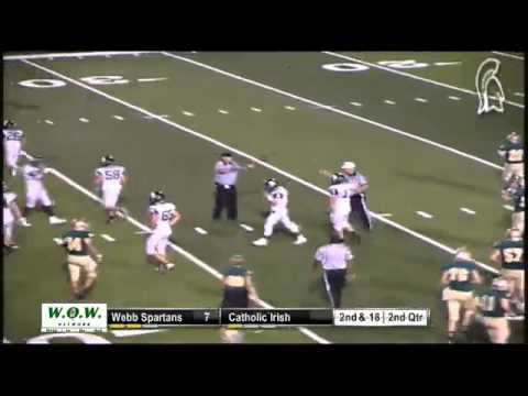 Spartan Interception! Robby Strachan intercepts for Webb