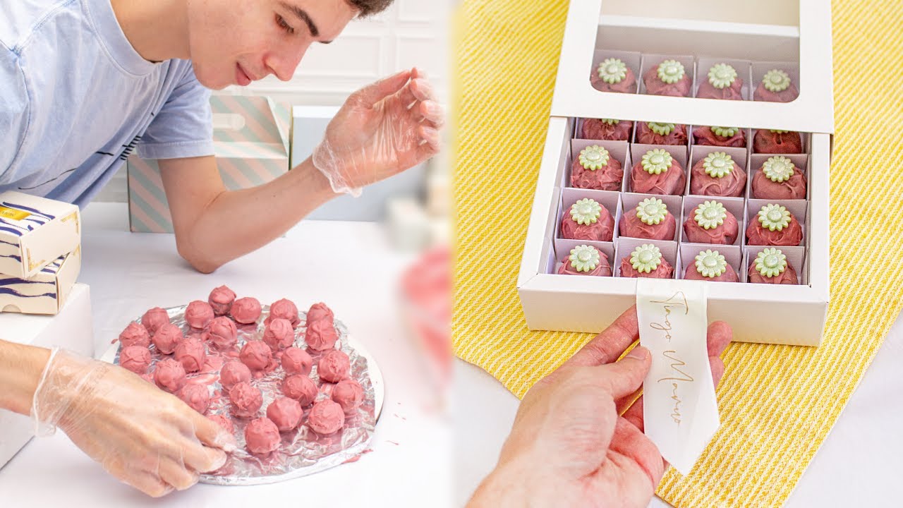 TRUFAS DE CHOCOLATE RUBY - ESPECIAL DIA DAS MÃES - Tiago Mauro