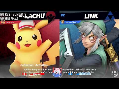 No Rest Sunday's #2 - Chocojo (Pikachu) vs SonamSlash (Link) Winners Finals