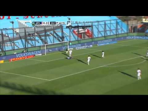 Silva estuvo cerca. Arsenal 0 - Quilmes 0. Fecha 11. Primera División 2015. FPT.