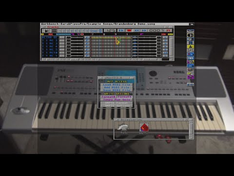 How to Import MIDI songs into Bars & Pipes on Amiga 1200