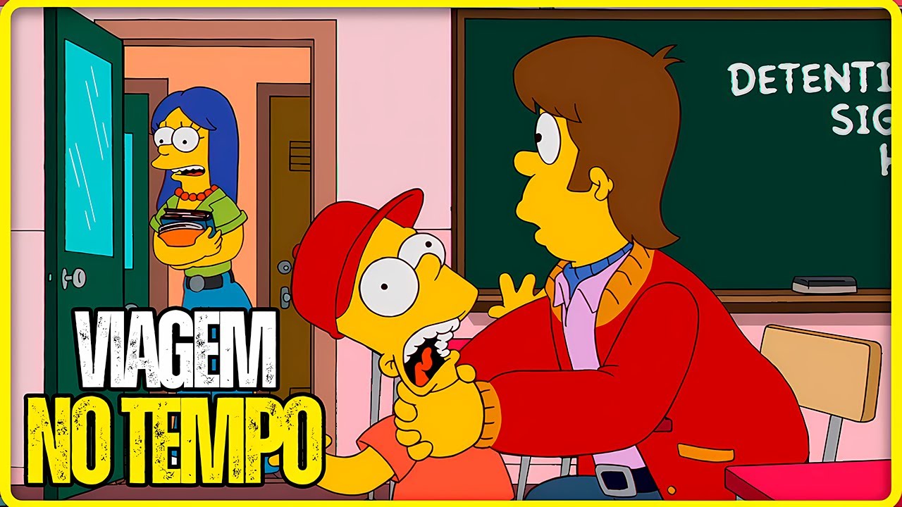 BART VIAJA NO TEMPO E ENCONTRA O HOMER DO PASSADO | OS SIMPSONS